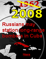 It is 1962 all over again. Because the U.S. is planning to place missiles in the Czech Republic and Poland, Russia is considering moving long-range bombers to Cuba.